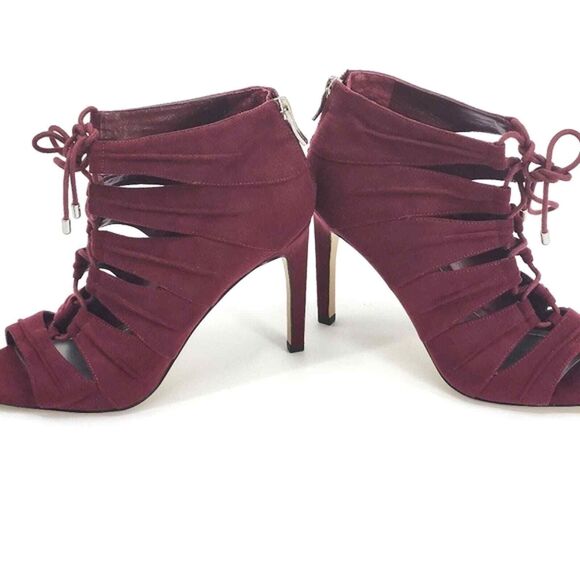 BCBGeneration Channa2 Lace Up Front Peep Toe Shooties Sandals Shoes Size 8 Women - Picture 4 of 11